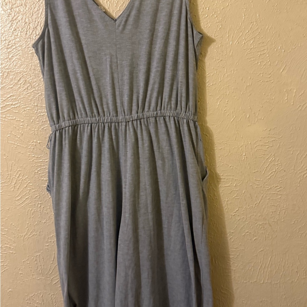 Time and Tru Heather Gray Sleeveless Jumpsuit- size Xl